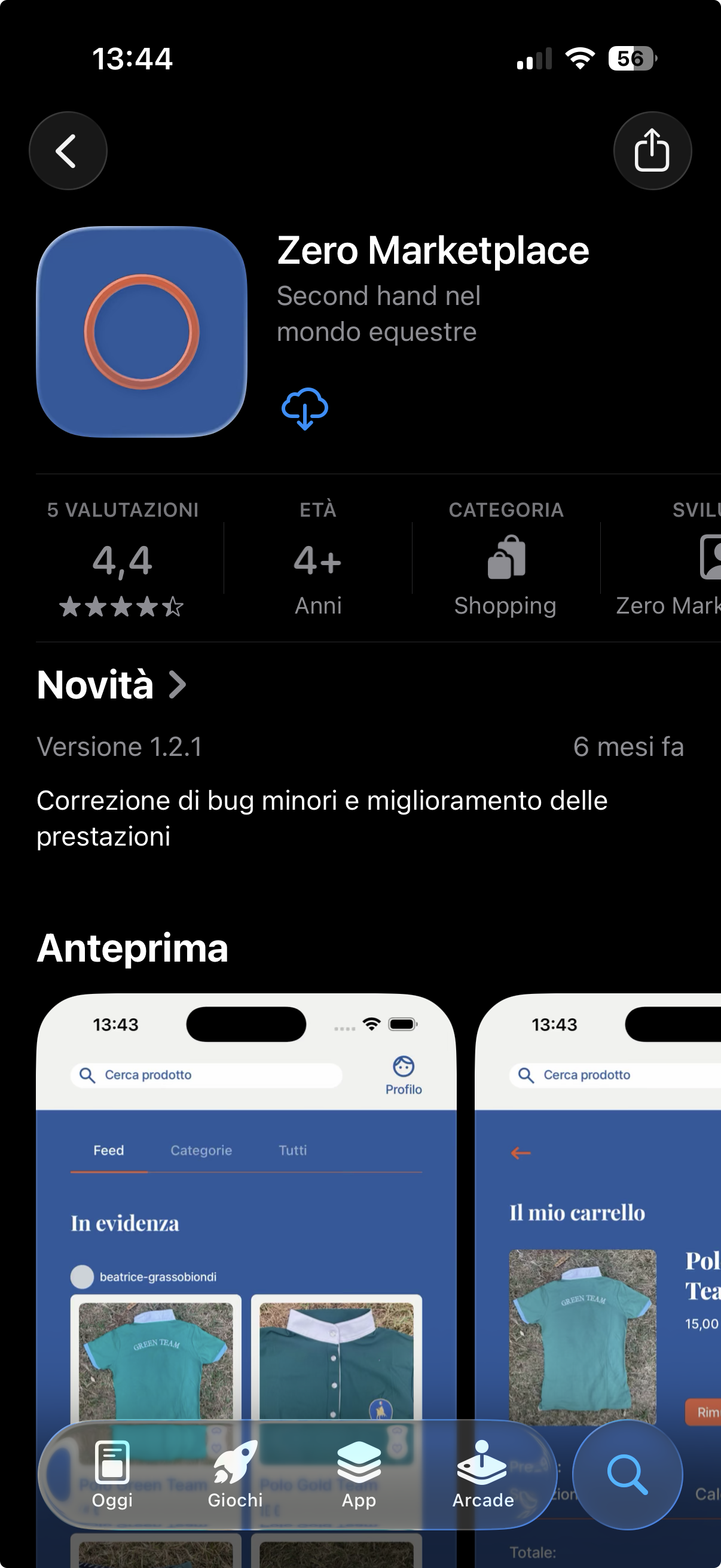 Zero Marketplace — App Store